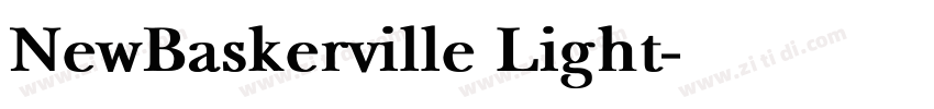NewBaskerville Light字体转换